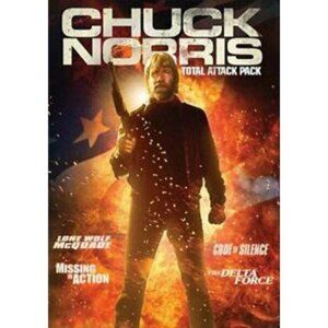 Chuck Norris Total Attack Pack Four Movie Collection DVD Lone Wolf Delta Action